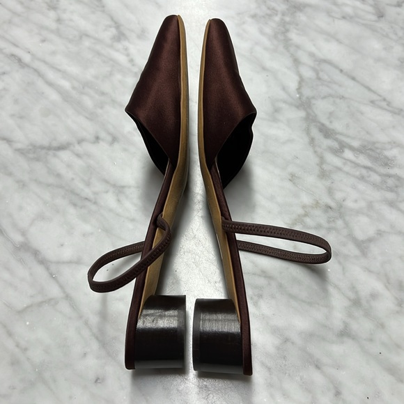 Everlane The Tapered Square Toe Slingback Size 11 in Brown - Picture 8 of 10